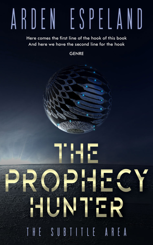 Front view of Vulcan #9790 - Premade Science Fiction Book Cover