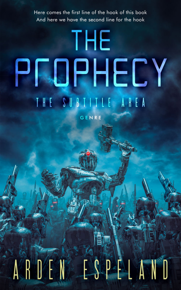 Front view of Big Stone #9797 - Premade Science Fiction Book Cover