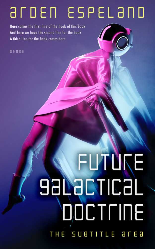 Front view of East Bay #9802 - Premade Science Fiction Book Cover