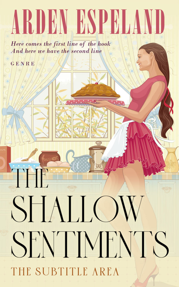 Front view of Aths Special #9828 - Premade Chick Lit Book Cover