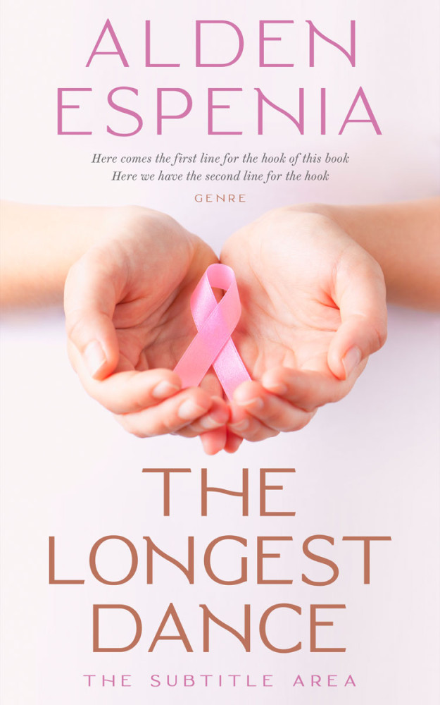 Front view of Dawn Pink #9844 - Premade Health & Mind & Body Book Cover