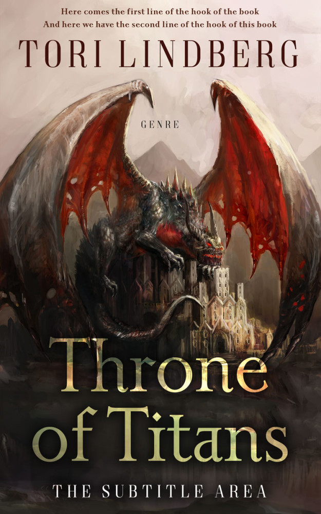 Front view of Akaroa #9887 - Premade Fantasy Book Cover