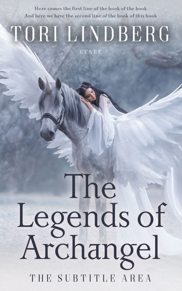 Front view of Ghost #9899 - Premade Fantasy Book Cover