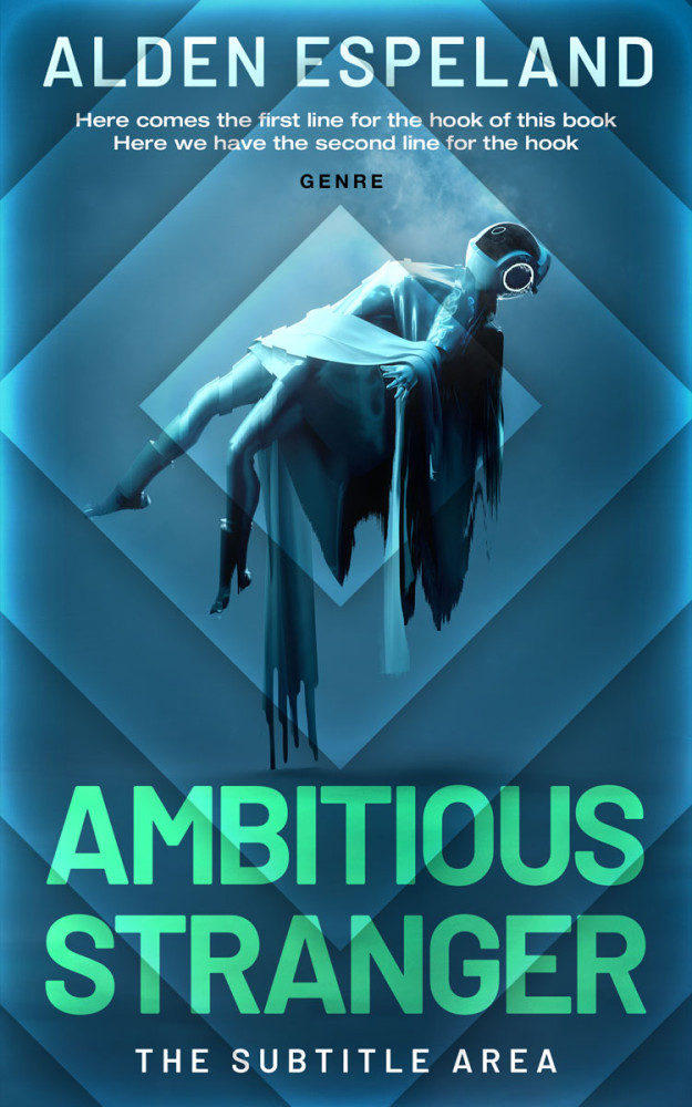 Front view of Blumine #9941 - Premade Science Fiction Book Cover