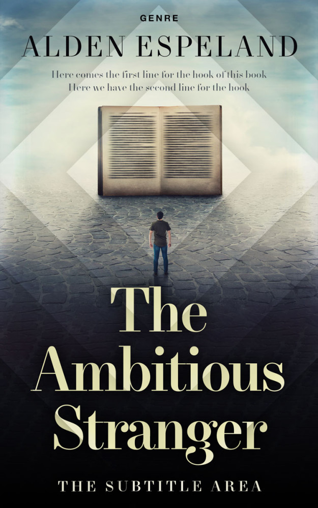 Front view of Moon Mist #9950 - Premade Abstract Book Cover