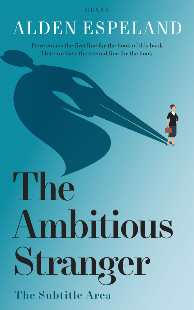 Front view of Fountain Blue #9952 - Premade Self-Improvement & Self-Help Book Cover