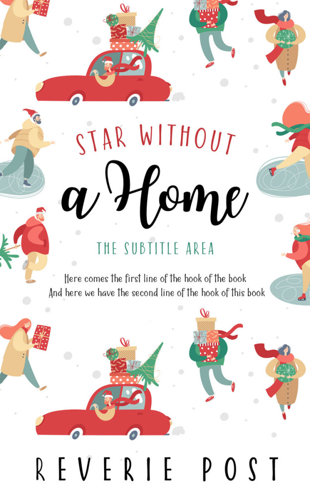 Front view of Foggy Gray #10137 - Premade Chick Lit Book Cover