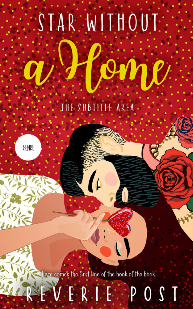 Front view of Mexican Red #10140 - Premade Romance Book Cover