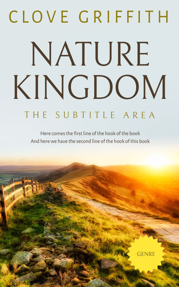 Front view of Woodrush #10359 - Premade Travel Book Cover | BookCoverZone