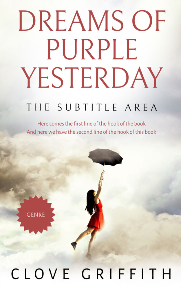 Front view of Cararra #10387 - Premade Surreal Book Cover