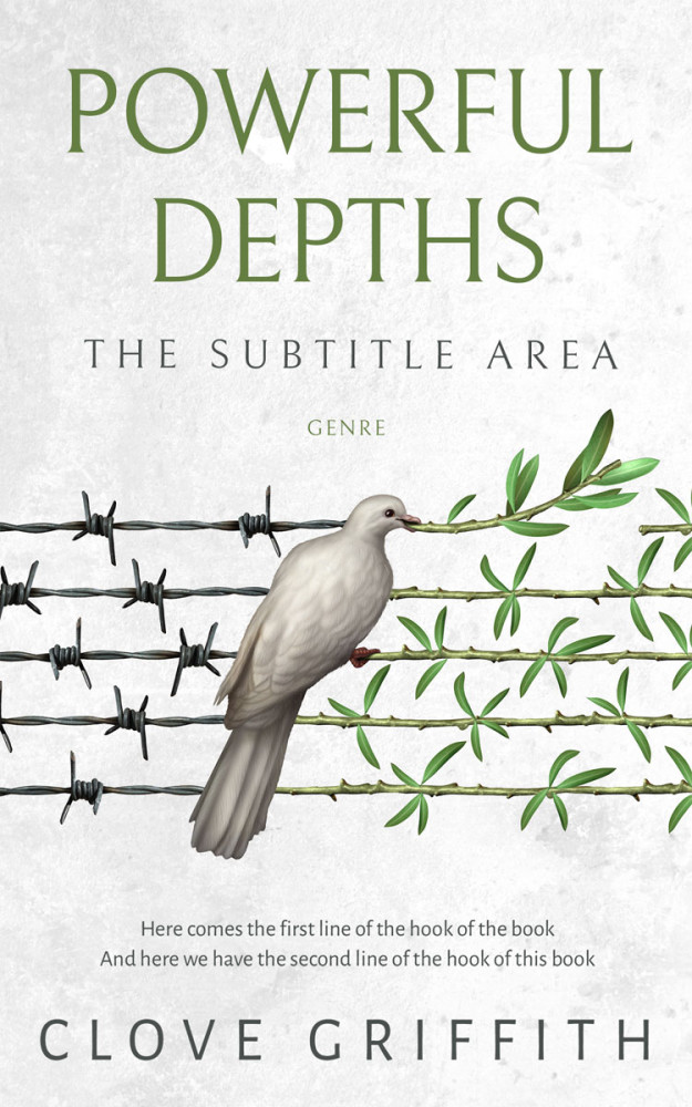 Front view of Desert Storm #10391 - Premade Self-Improvement & Self-Help Book Cover