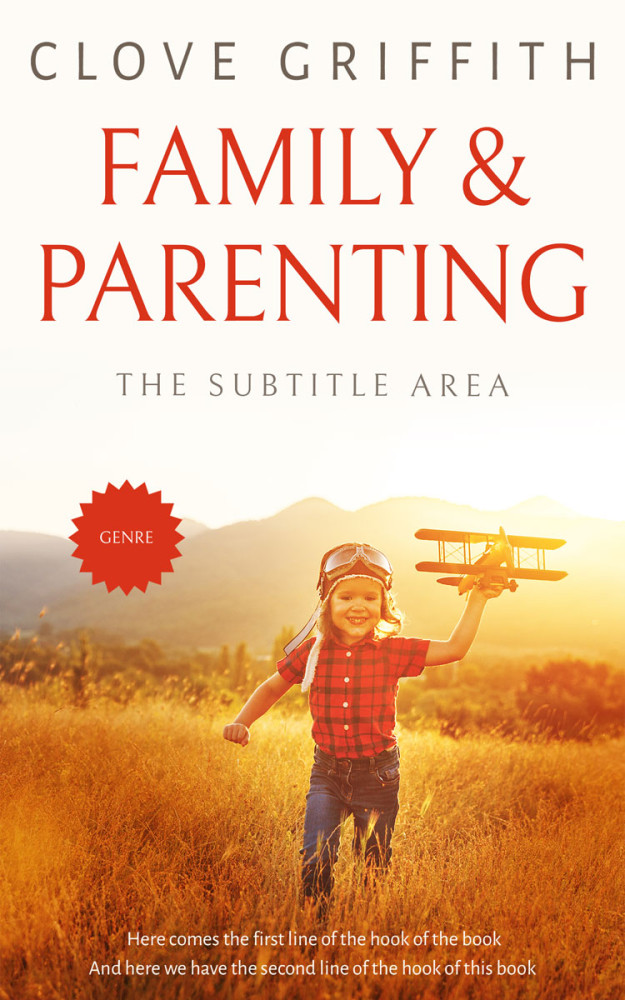 Front view of Quarter Spanish White #10398 - Premade Family & Parenting Book Cover