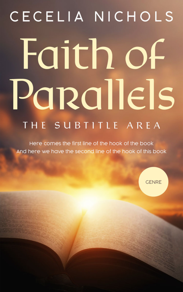 Front view of Santa Fe #10405 - Premade Religion & Spirituality Book Cover