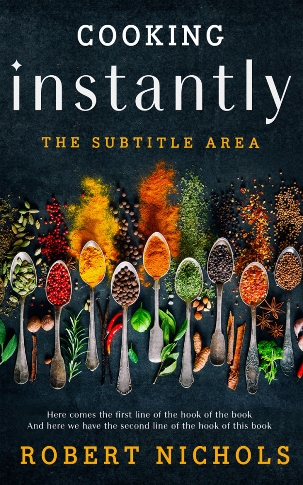 Front view of Bunker #10439 - Premade Cookbooks & Food & Wine Book Cover