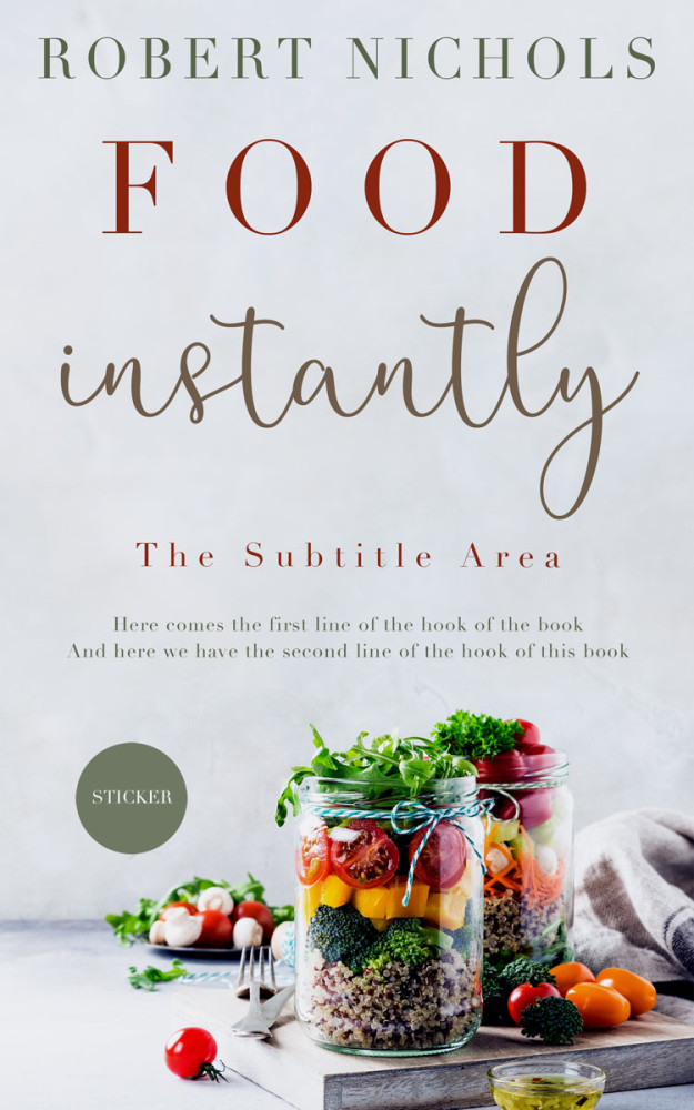 Front view of Iron #10451 - Premade Health & Dieting & Fitness Book Cover