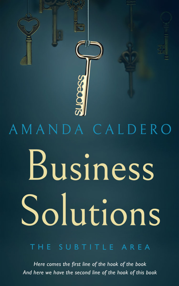 Front view of Blue Dianne #10541 - Premade Self-Improvement & Self-Help Book Cover