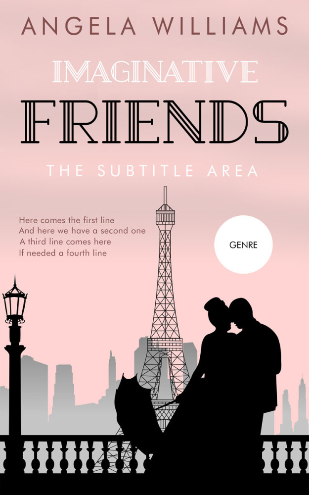 Front view of Oyster Pink #10648 - Premade Romance Book Cover