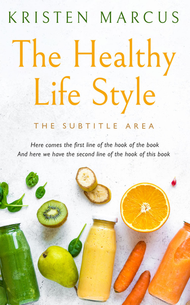 Front view of Desert Storm #10673 - Premade Health & Dieting & Fitness Book Cover