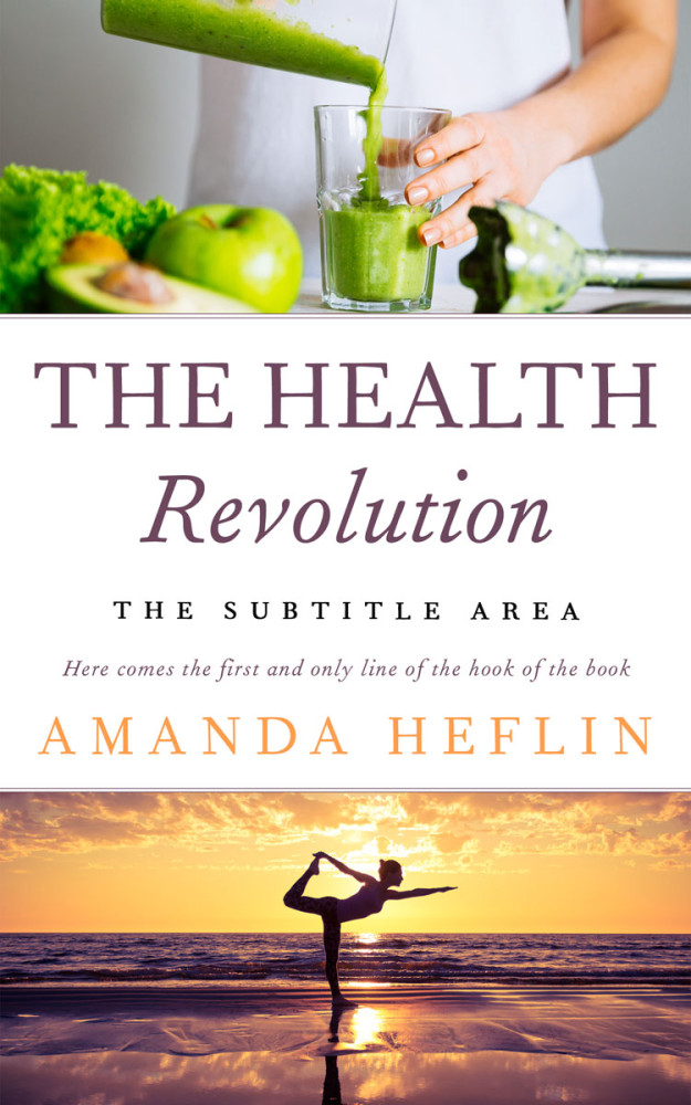 Front view of Laser #10697 - Premade Health & Mind & Body Book Cover