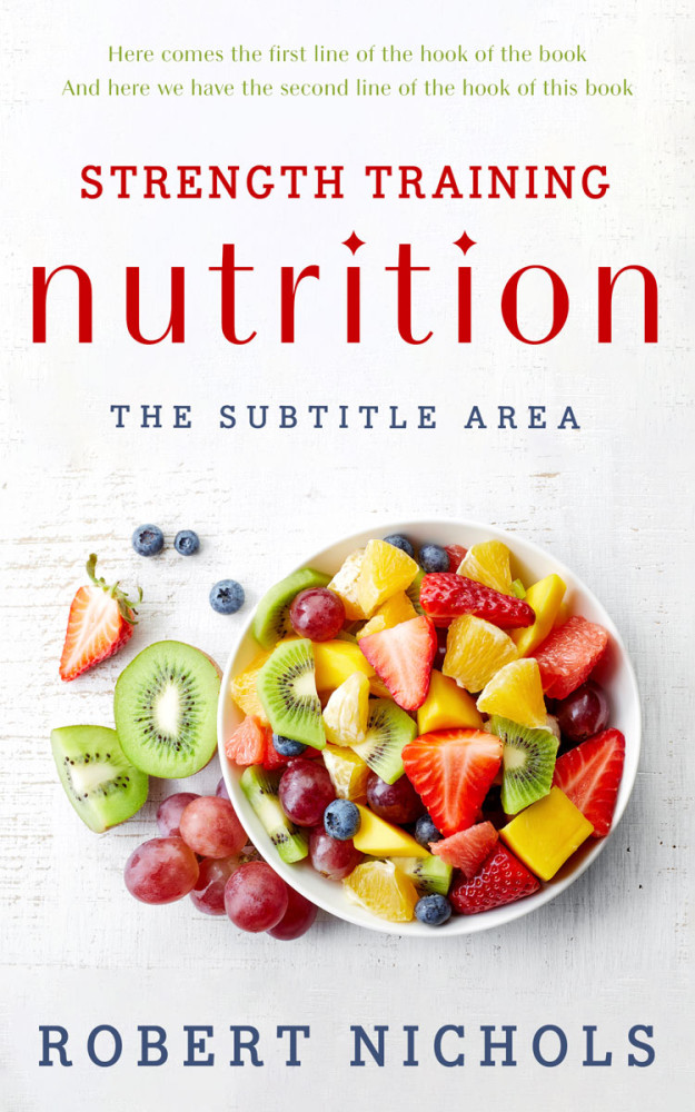 Front view of Cararra #10713 - Premade Health & Dieting & Fitness Book Cover