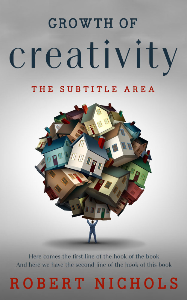 Front view of Cloud #10732 - Premade Self-Improvement & Self-Help Book Cover | BookCoverZone