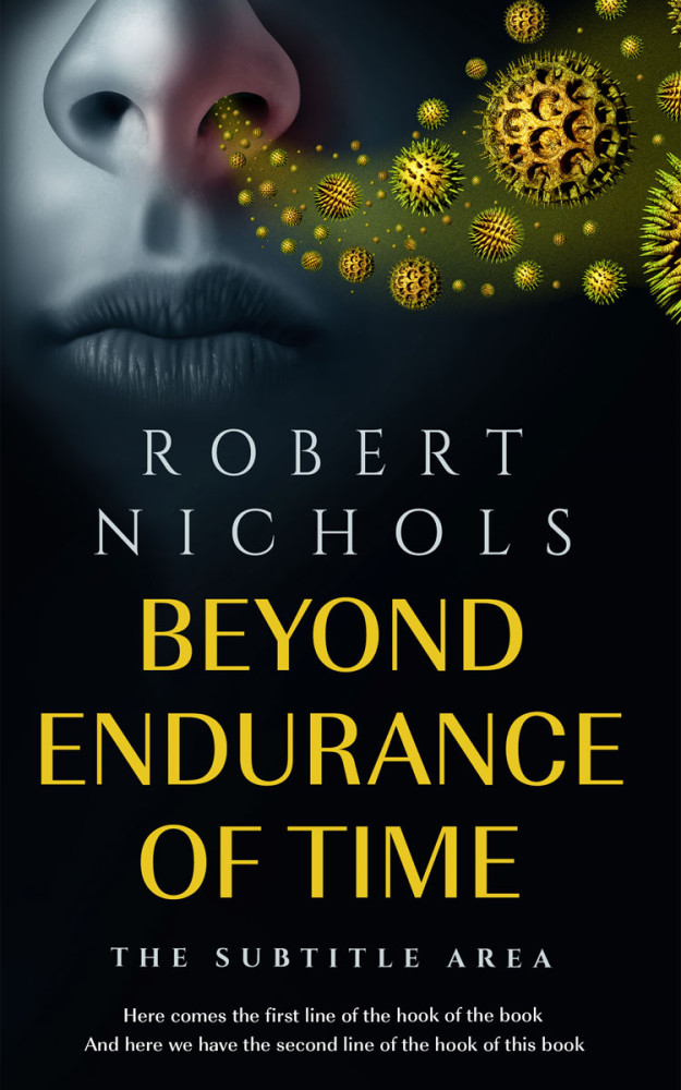 Front view of Black #10741 - Premade Health & Mind & Body Book Cover