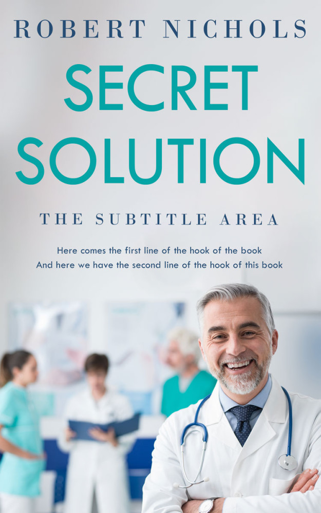 Front view of Iron #10752 - Premade Health & Mind & Body Book Cover | BookCoverZone