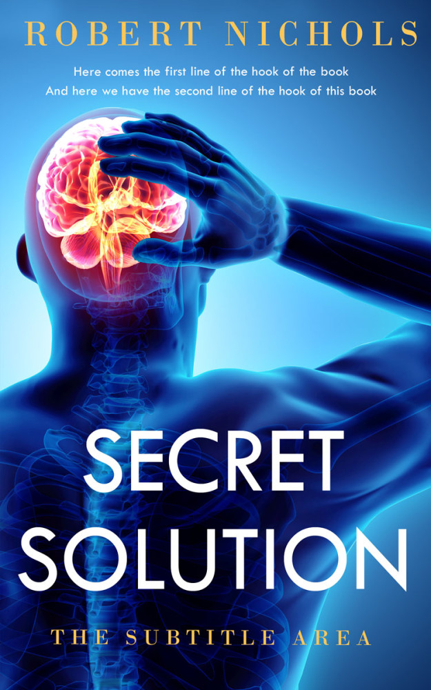 Front view of Chathams Blue #10755 - Premade Health & Mind & Body Book Cover | BookCoverZone