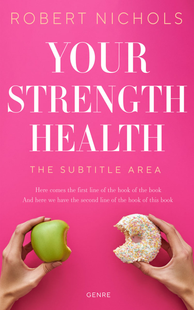 Front view of French Rose #10769 - Premade Health & Dieting & Fitness Book Cover