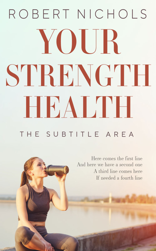 Front view of Cararra #10775 - Premade Health & Dieting & Fitness Book Cover