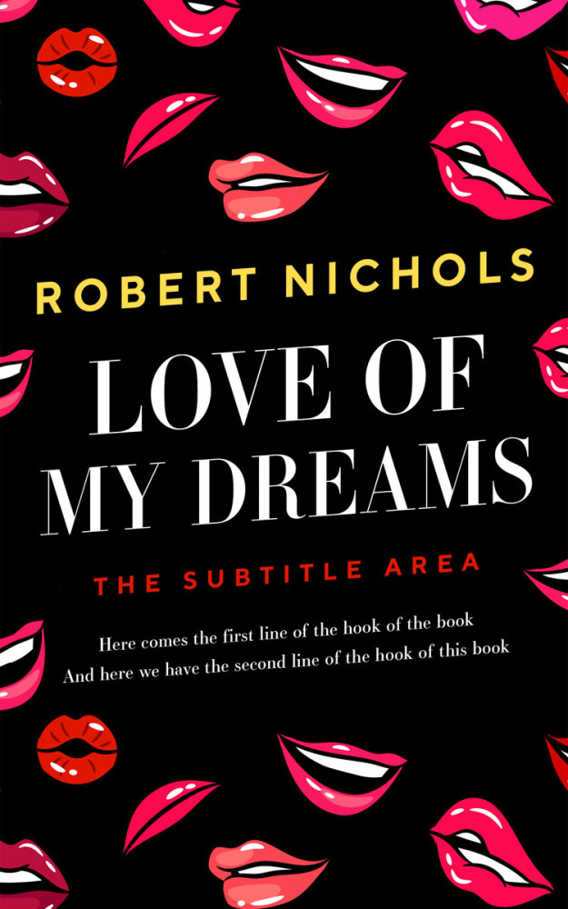 Front view of Amaranth #10786 - Premade Abstract Book Cover