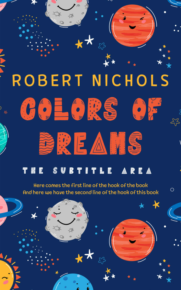 Front view of Blue Zodiac #10806 - Premade Science Fiction Book Cover