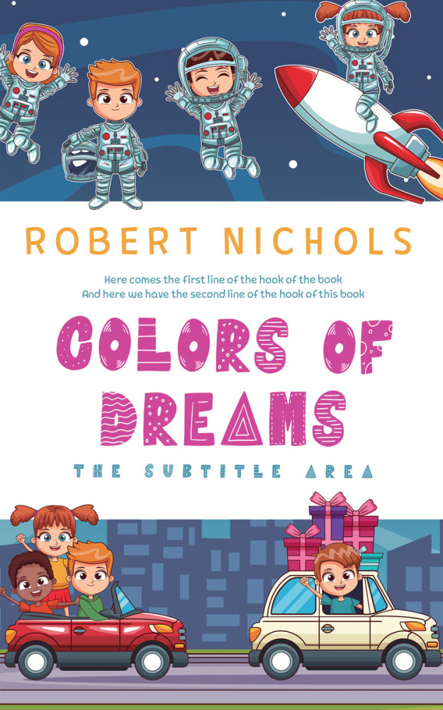 Front view of Blue Bayoux #10809 - Premade Teen & Young Adult Book Cover