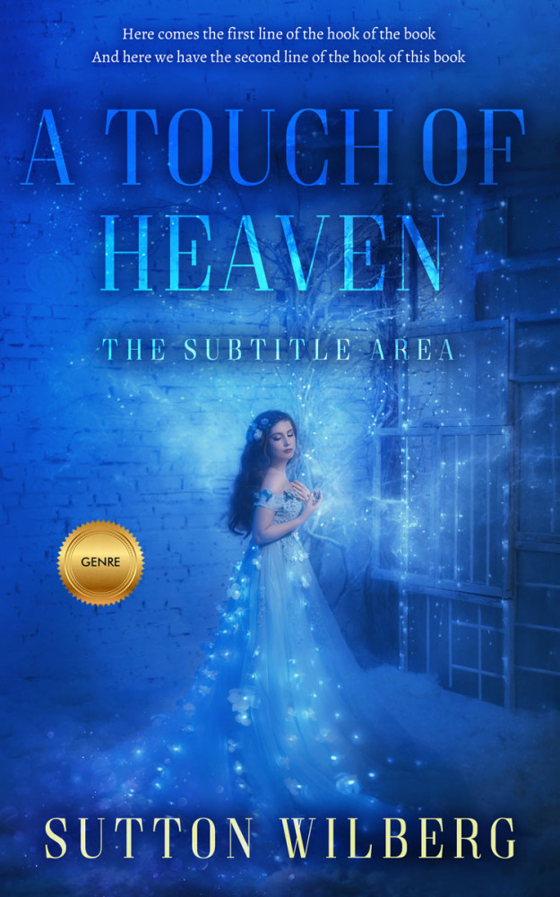 Front view of Fun Blue #10853 - Premade Romance Book Cover