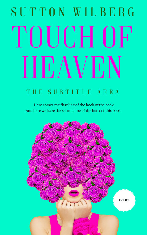 Front view of Bright Turquoise #10866 - Premade Fantasy Book Cover