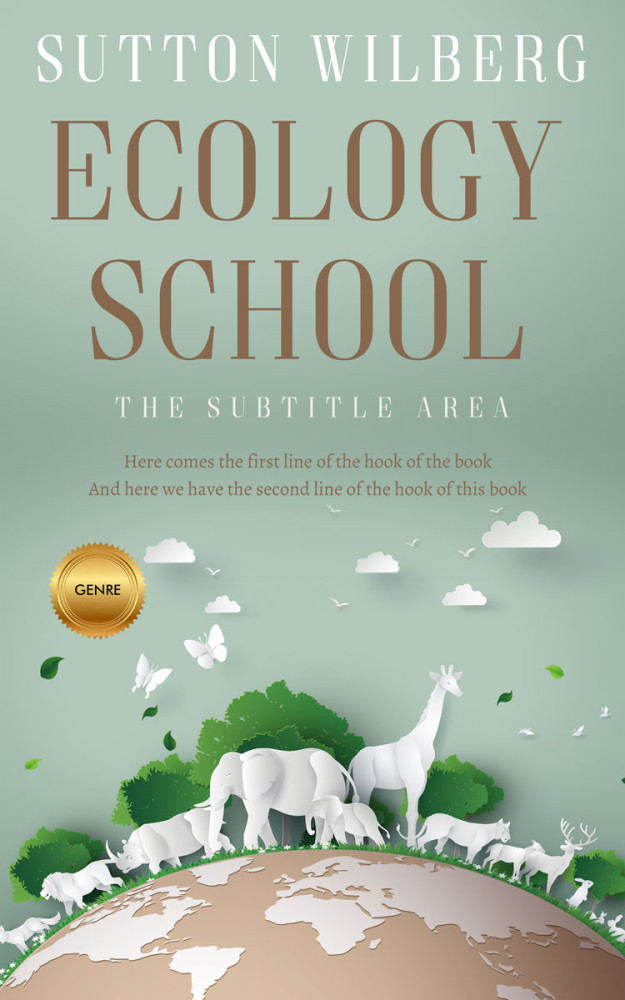 Front view of Powder Ash #10884 - Premade Nature Book Cover