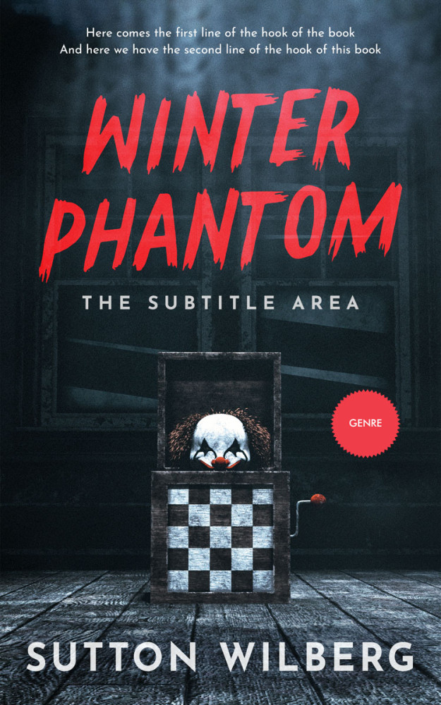 Front view of Ebony Clay #10890 - Premade Horror Book Cover