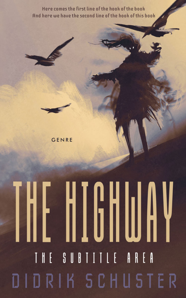 Front view of Woody Brown #10924 - Premade Horror Book Cover