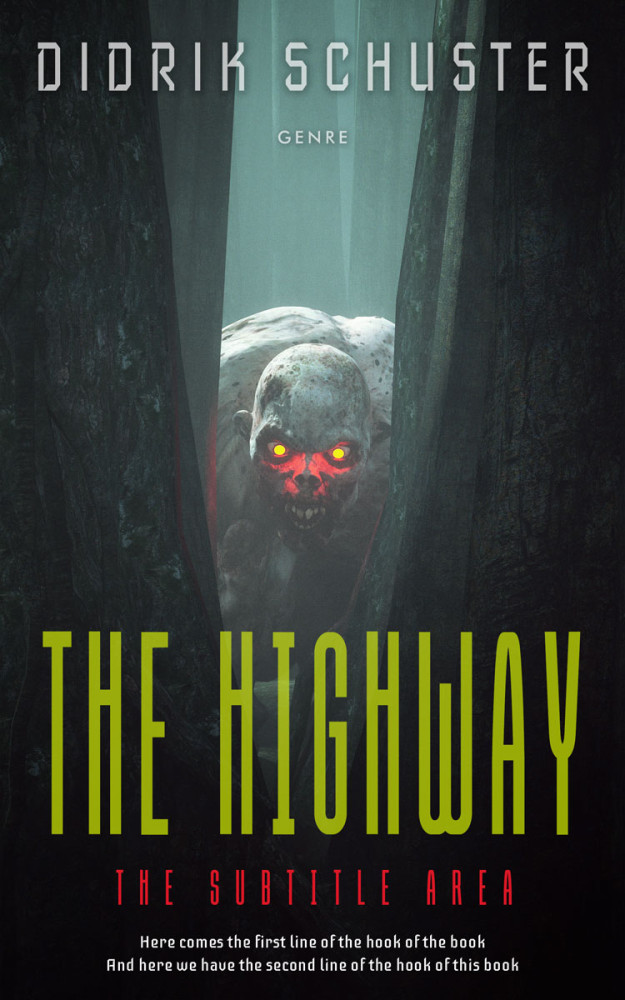 Front view of Shark #10925 - Premade Horror Book Cover | BookCoverZone