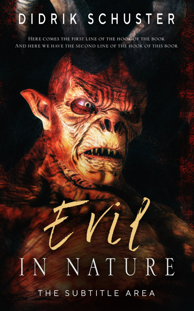 Front view of Gondola #10936 - Premade Horror Book Cover