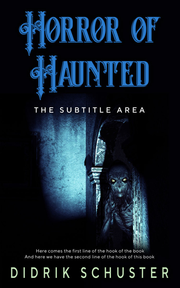 Front view of Bunker #10945 - Premade Horror Book Cover