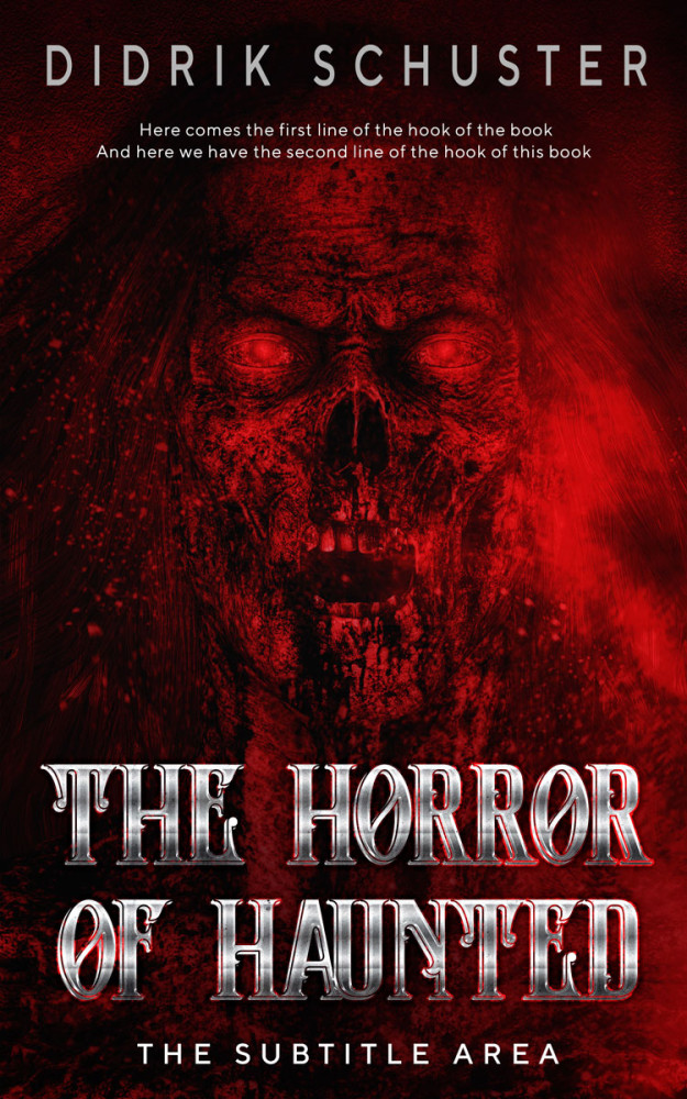 Front view of Aubergine #10948 - Premade Apocalyptica Book Cover