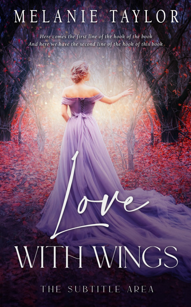 Front view of Bleached Cedar #10949 - Premade Romance Book Cover