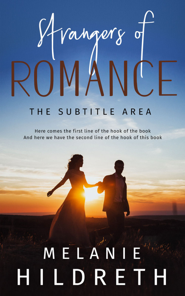 Front view of Soft Amber #10995 - Premade Romance Book Cover
