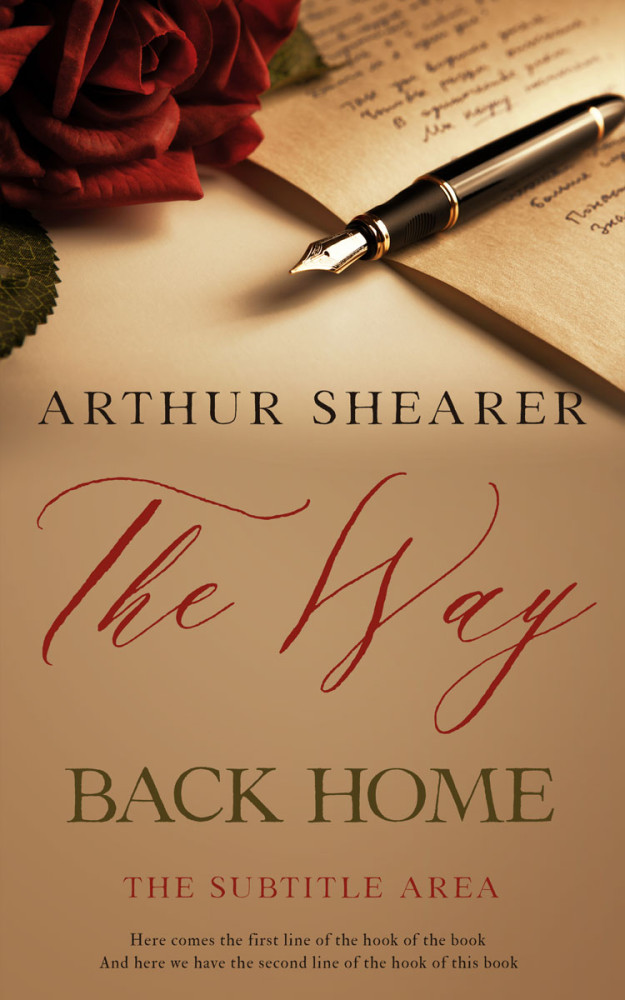 Front view of Teak #11072 - Premade Poetry Book Cover | BookCoverZone