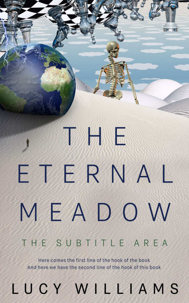 Front view of Cloud #11085 - Premade Abstract Book Cover | BookCoverZone