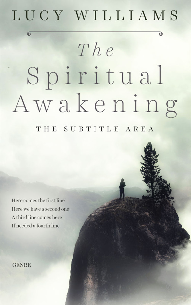 Front view of Green White #11106 - Premade Health & Mind & Body Book Cover