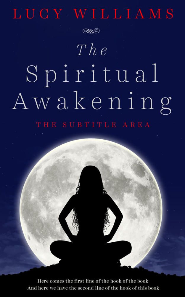 Front view of Swirl #11109 - Premade Health & Mind & Body Book Cover | BookCoverZone