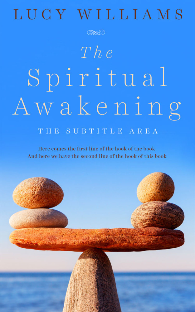 Front view of Picton Blue #11110 - Premade Health & Mind & Body Book Cover | BookCoverZone