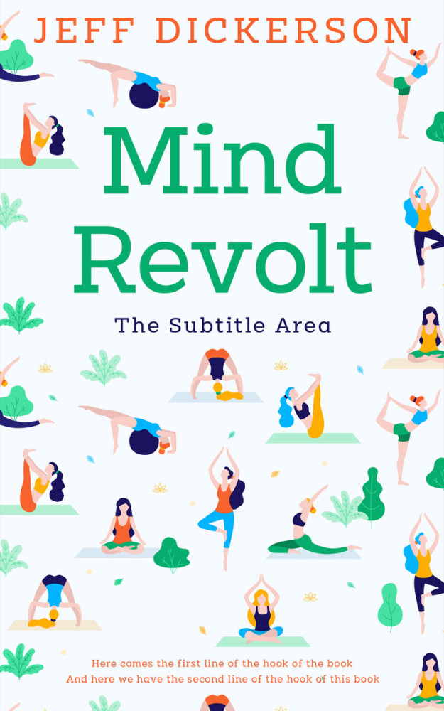 Front view of Aqua Haze #11157 - Premade Health & Mind & Body Book Cover | BookCoverZone